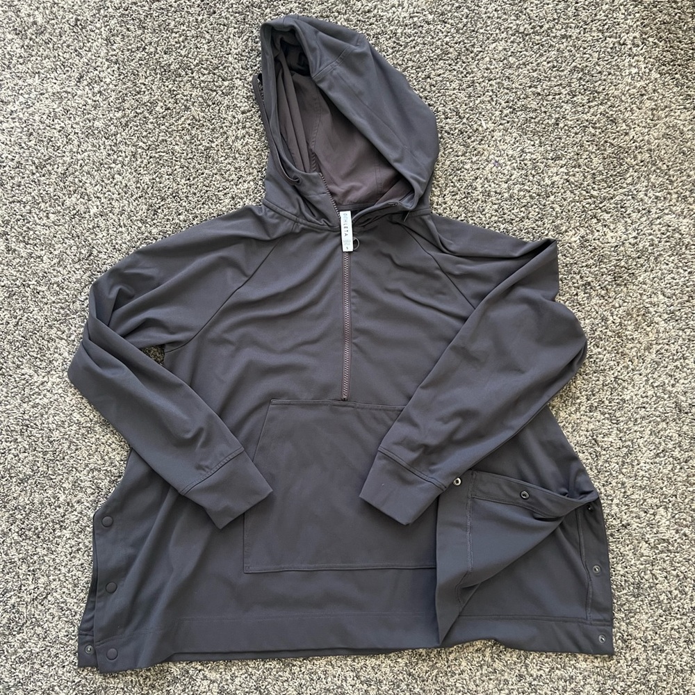 Athlete Grey Athleisure Cover Up Hoodie SIZE SMALL
